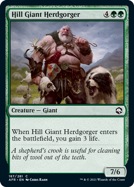 《群喰らいのヒル・ジャイアント/Hill Giant Herdgorger》 [AFR]