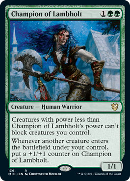 《ラムホルトの勇者/Champion of Lambholt》 [MIC]