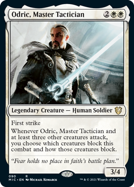 《熟練の戦術家、オドリック/Odric, Master Tactician》 [MIC]