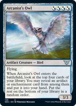 《秘儀術師のフクロウ/Arcanist's Owl》 [NEC]