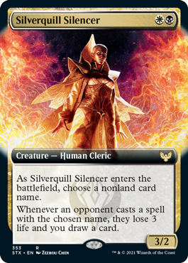 《シルバークイルの口封じ/Silverquill Silencer》 [STX]