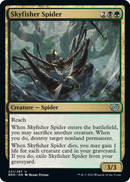 《空漁師の蜘蛛/Skyfisher Spider》 [BRO]
