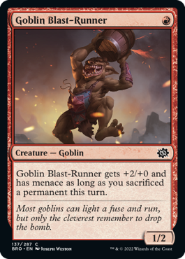 《ゴブリンの爆風走り/Goblin Blast-Runner》 [BRO]