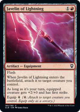 《ジャヴェリン・オヴ・ライトニング/Javelin of Lightning》 [CLB]