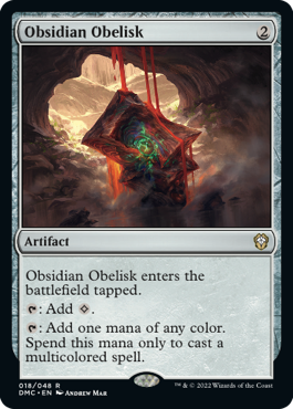 《黒曜石のオベリスク/Obsidian Obelisk》 [DMC]