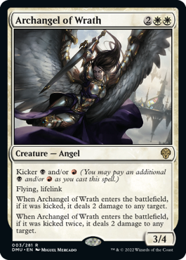 《怒りの大天使/Archangel of Wrath》 [DMU]