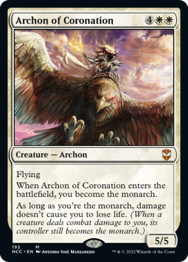 《戴冠のアルコン/Archon of Coronation》 [NCC]