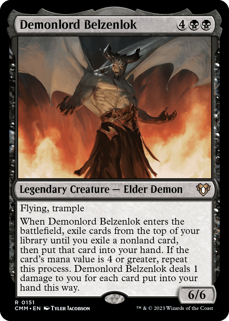 《悪魔王ベルゼンロック/Demonlord Belzenlok》 [CMM]