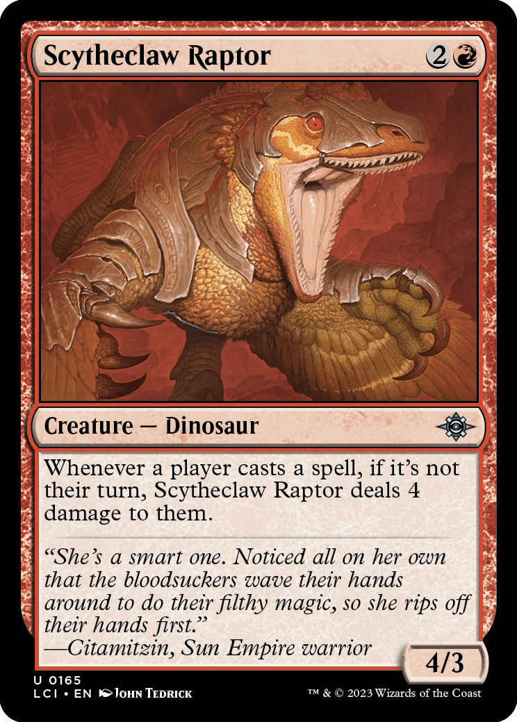 《鎌爪の猛竜/Scytheclaw Raptor》 [LCI]