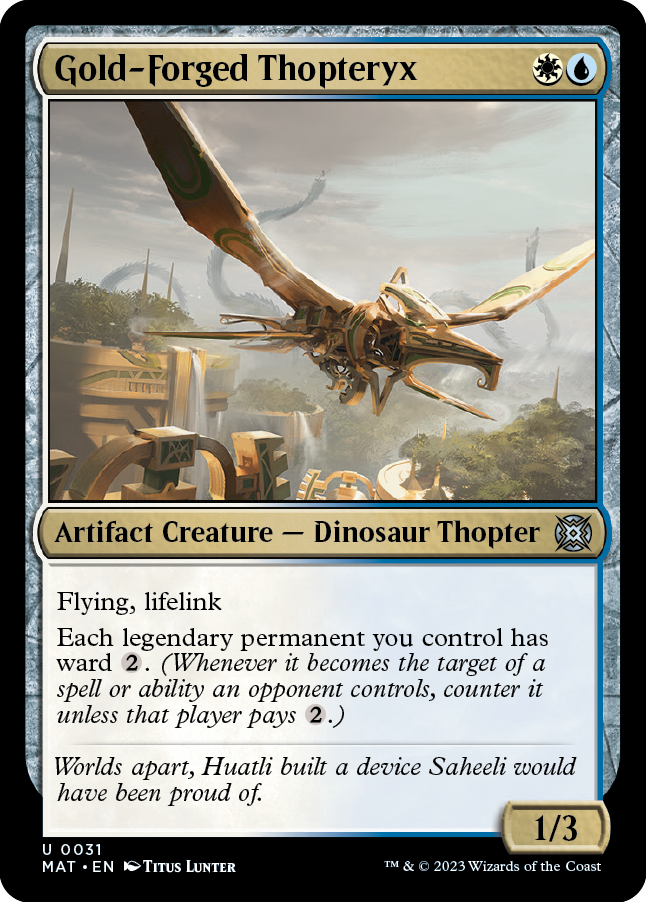 《黄金造りの飛竜機械/Gold-Forged Thopteryx》 [MAT]