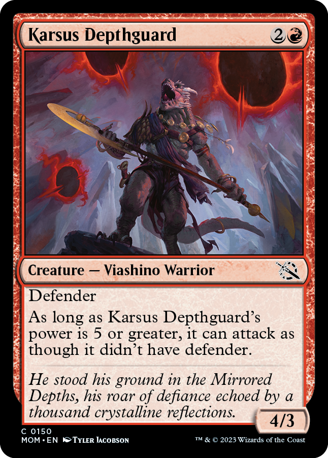 《カーサスの深淵守護兵/Karsus Depthguard》 [MOM]