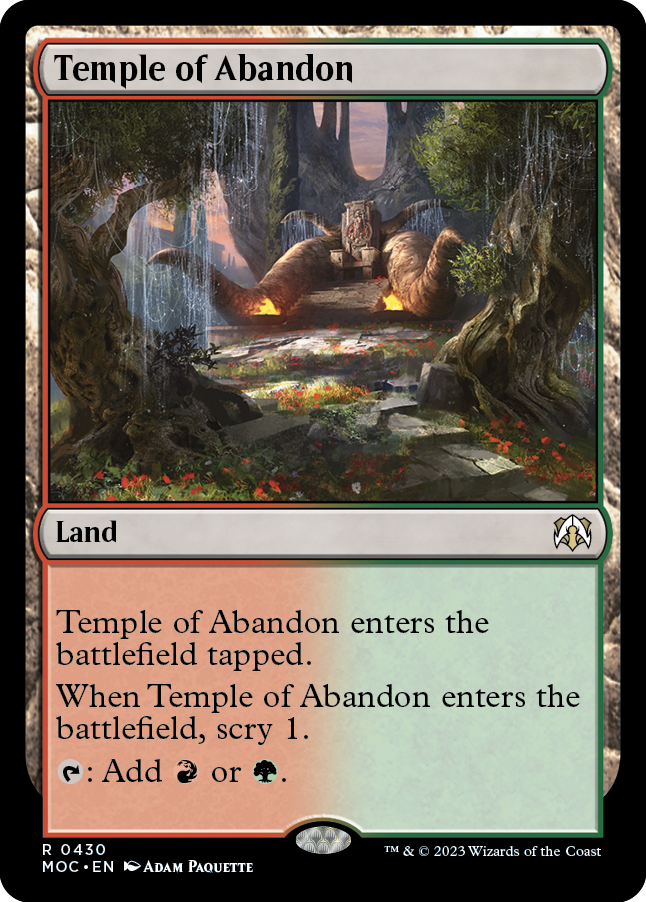 《奔放の神殿/Temple of Abandon》 [MOC]