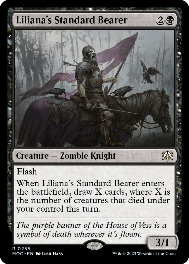 《リリアナの軍旗手/Liliana's Standard Bearer》 [MOC]