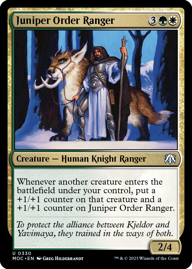 《柏槙教団のレインジャー/Juniper Order Ranger》 [MOC]