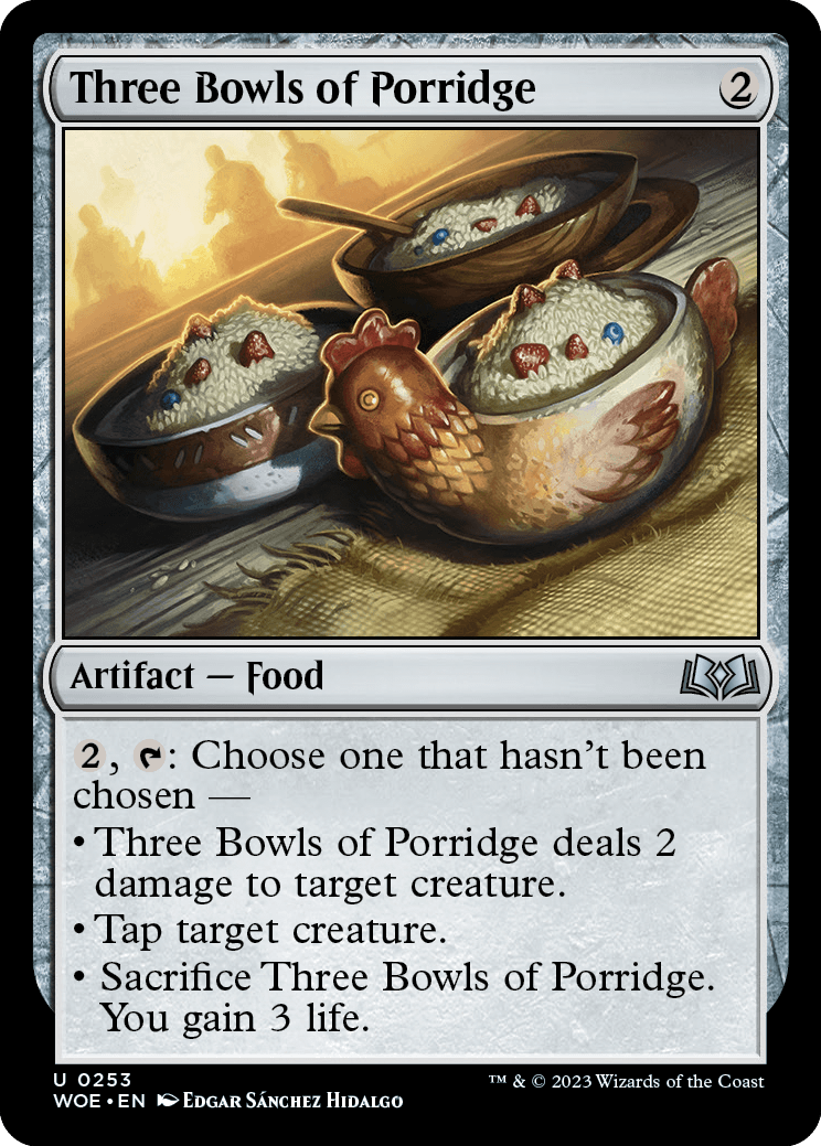 《三杯のおかゆ/Three Bowls of Porridge》 [WOE]