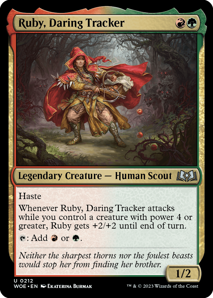 《勇敢な追跡者、ルビー/Ruby, Daring Tracker》 [WOE]