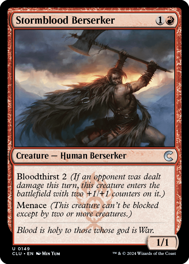 《嵐血の狂戦士/Stormblood Berserker》 [CLU]