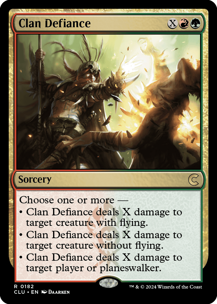 《一族の誇示/Clan Defiance》 [CLU]