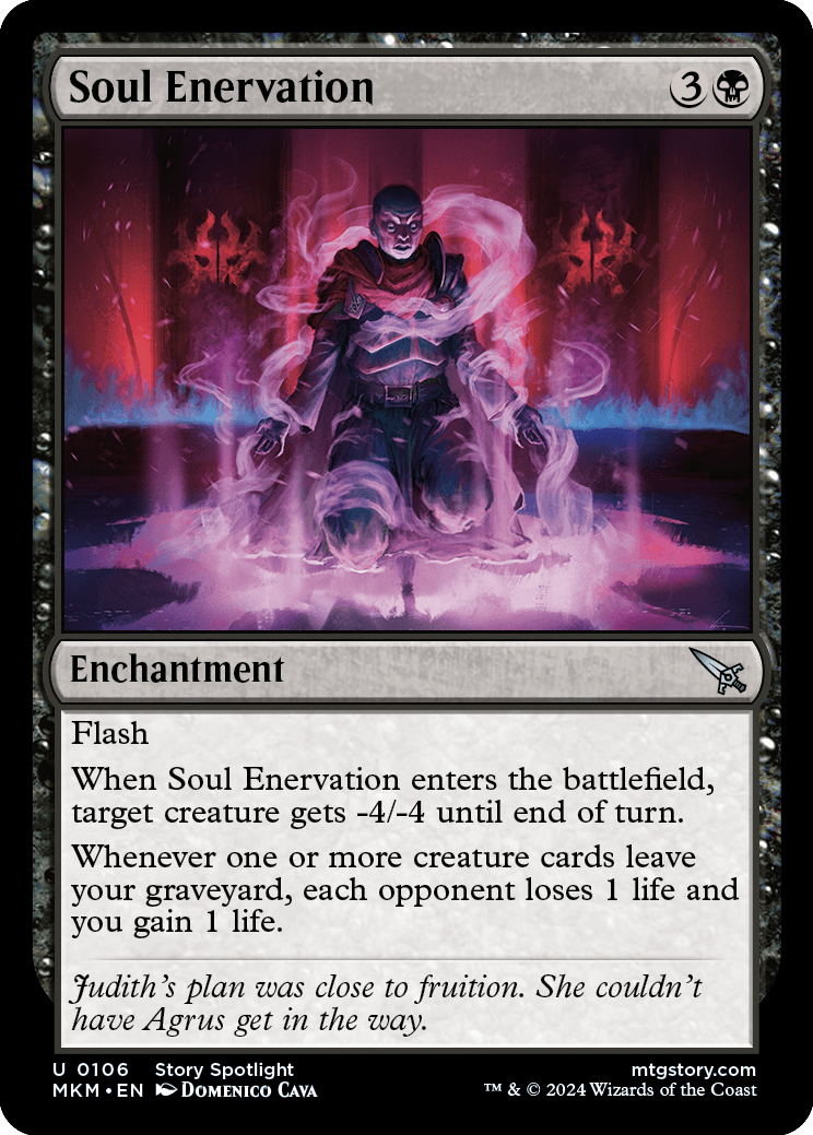 《魂の弱体化/Soul Enervation》 [MKM]