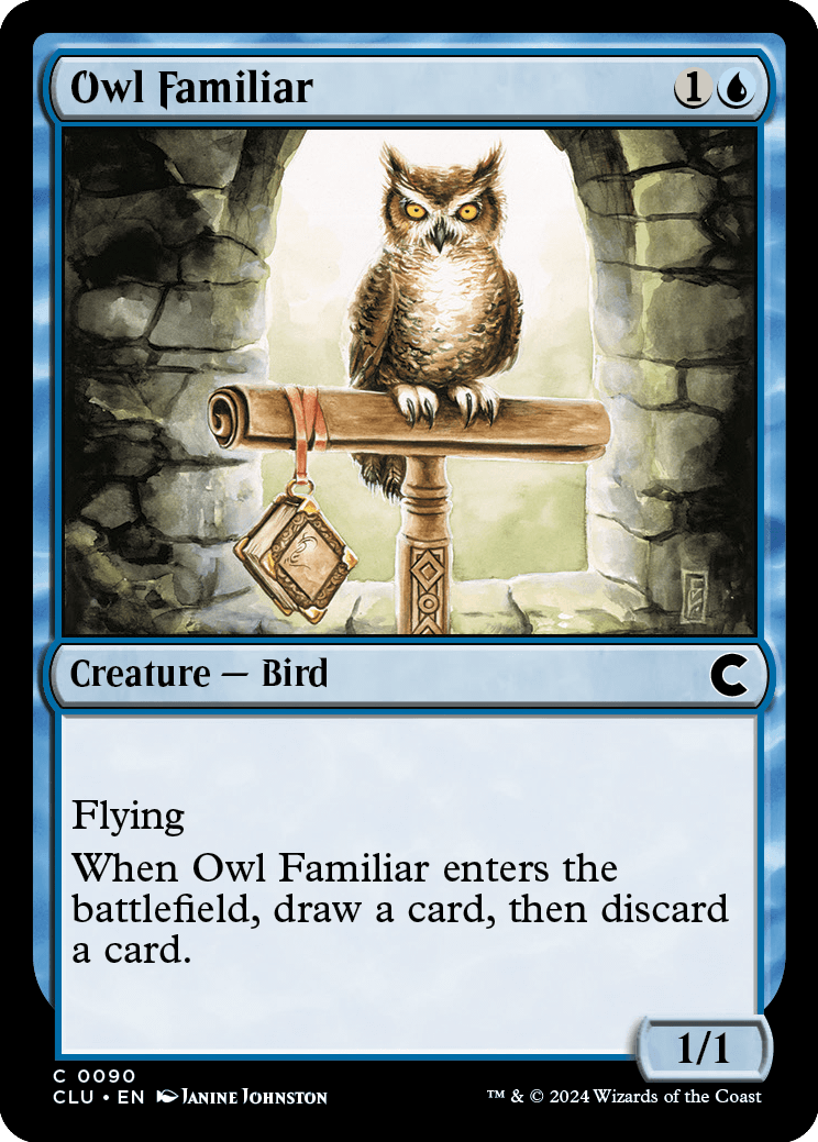 《使い魔のフクロウ/Owl Familiar》 [CLU]