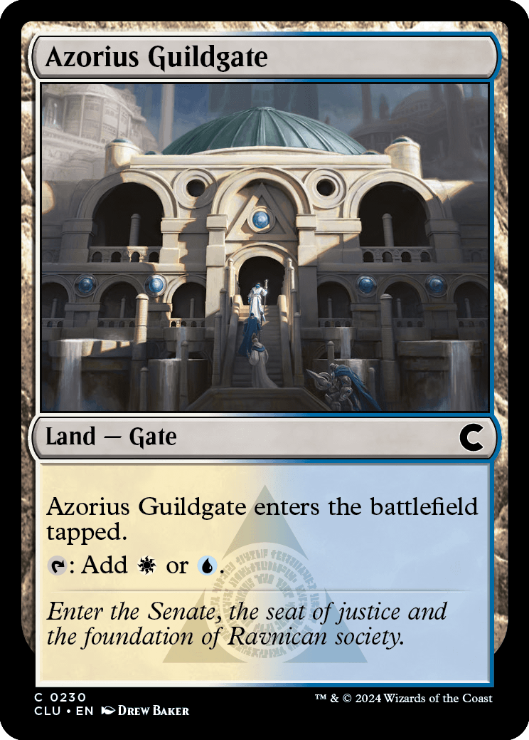 《アゾリウスのギルド門/Azorius Guildgate》 [CLU]