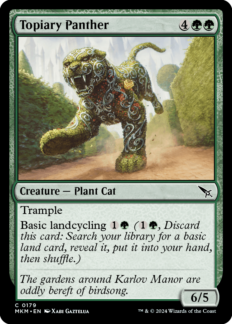 《装飾庭園の豹/Topiary Panther》 [MKM]