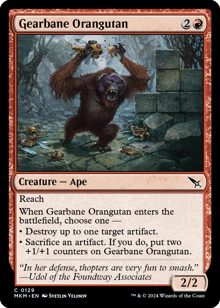 《機械壊しのオランウータン/Gearbane Orangutan》 [MKM]
