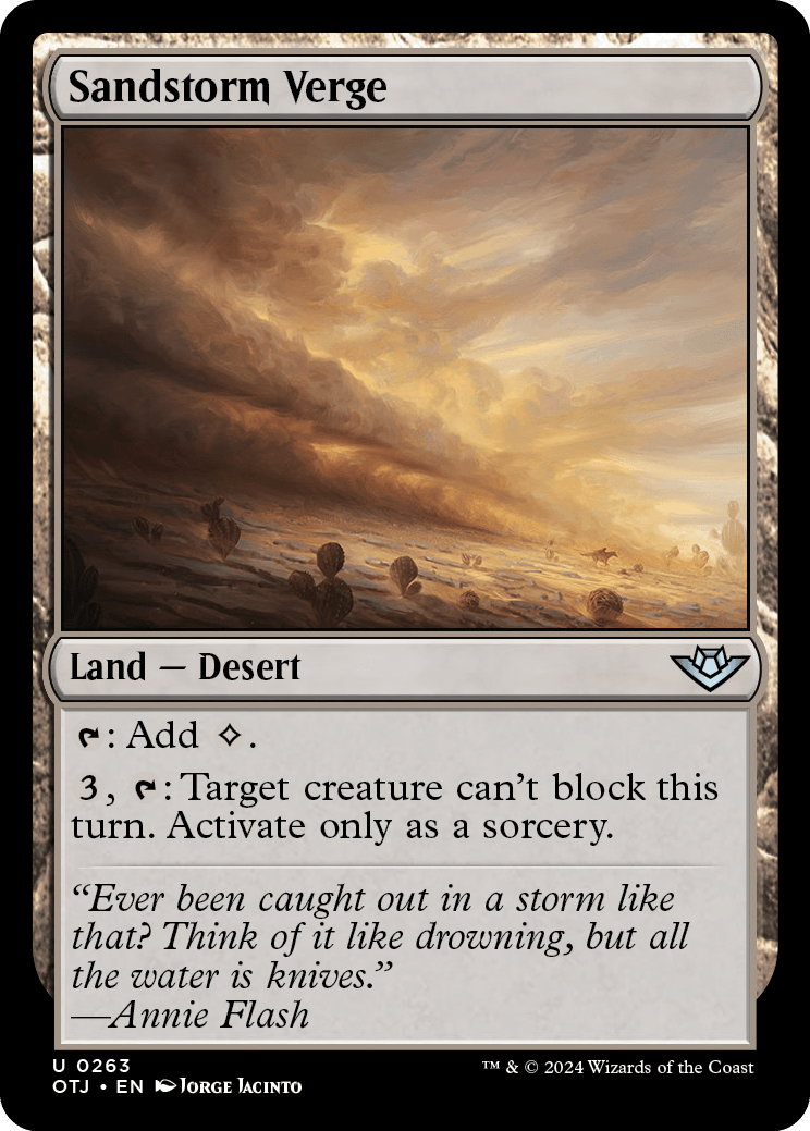 《砂嵐の境界/Sandstorm Verge》 [OTJ]