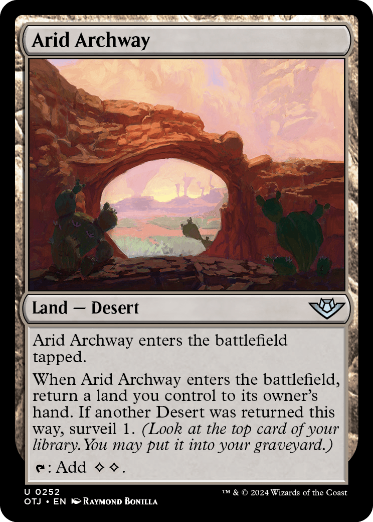 《乾燥地帯のアーチ道/Arid Archway》 [OTJ]