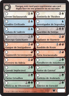 Innistrad Checklist Card