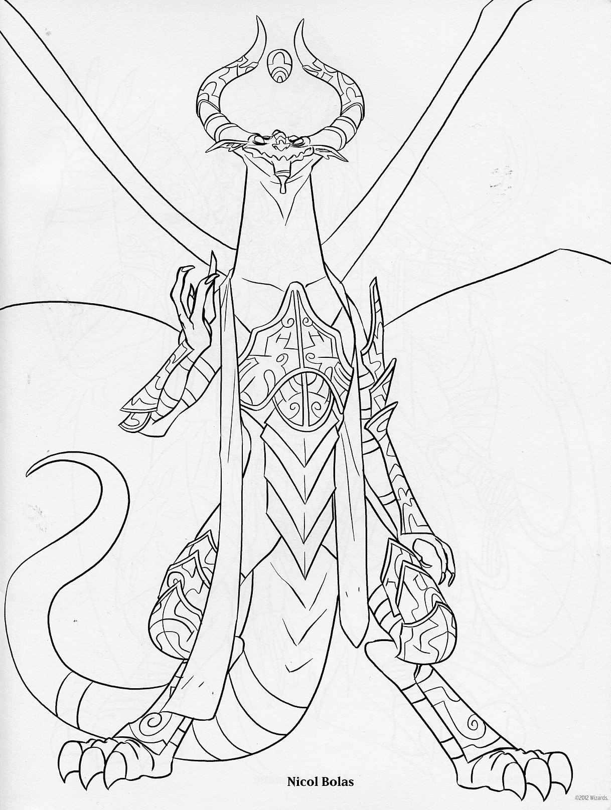 magic the gathering coloring pages - photo #3