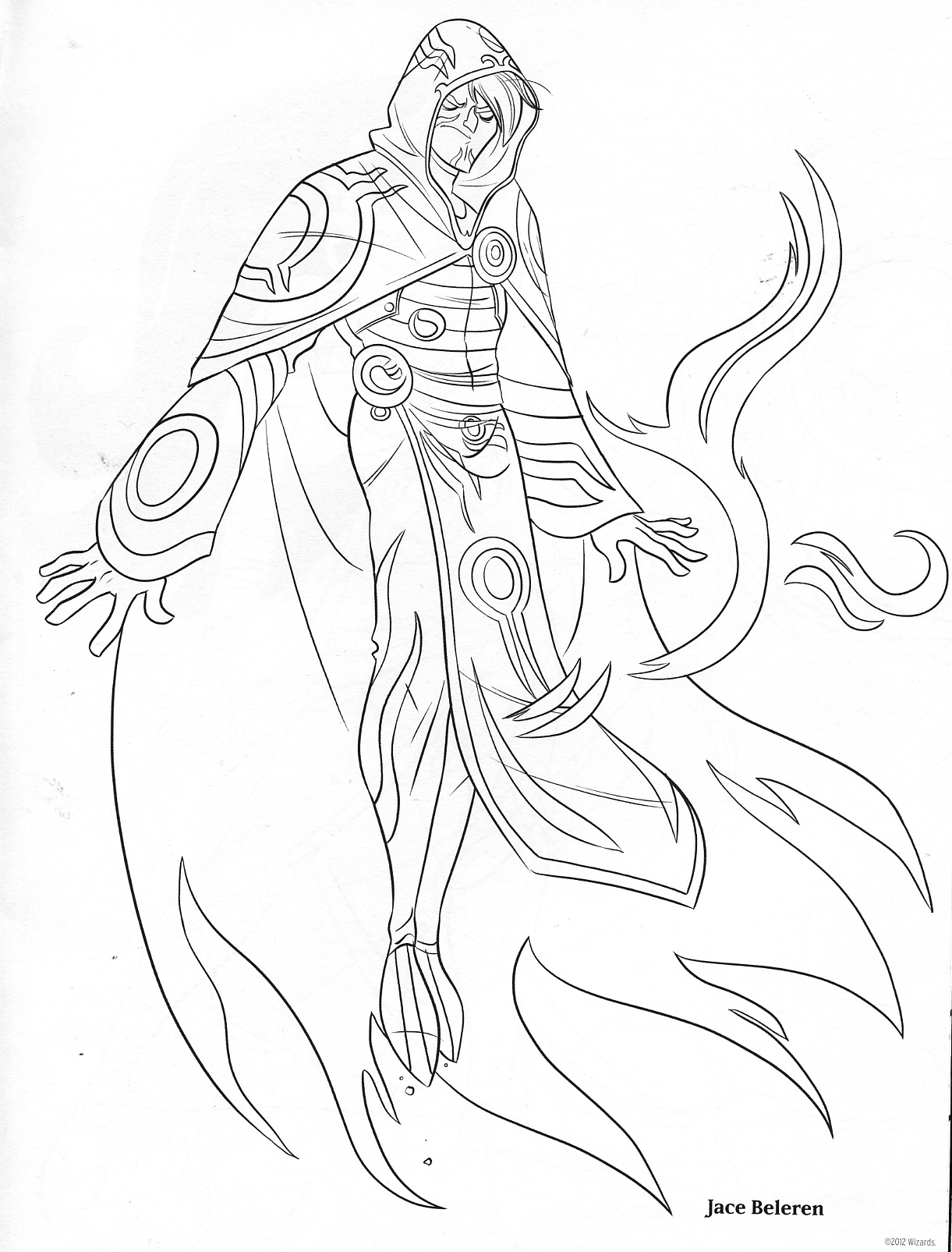 magic the gathering coloring pages - photo #1