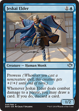 New Ability Prowess on spoiled card Jeskai Elder r magicTCG