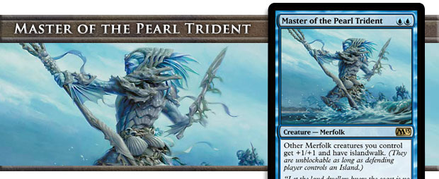 Slightly Played 1 x MTG Master of the Pearl Trident Magic 2013 English