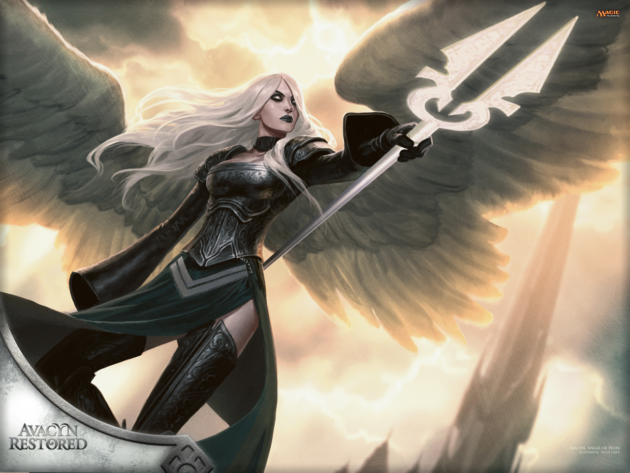 Wallpaper Of The Week Avacyn Angel Of Hope Magic The Gathering
