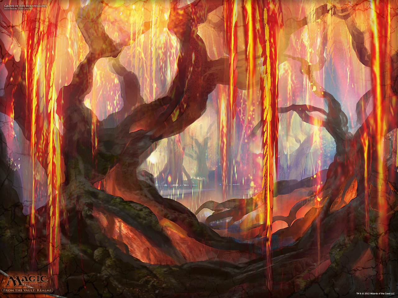 Wallpaper Of The Week Grove Of The Burnwillows Magic The Gathering