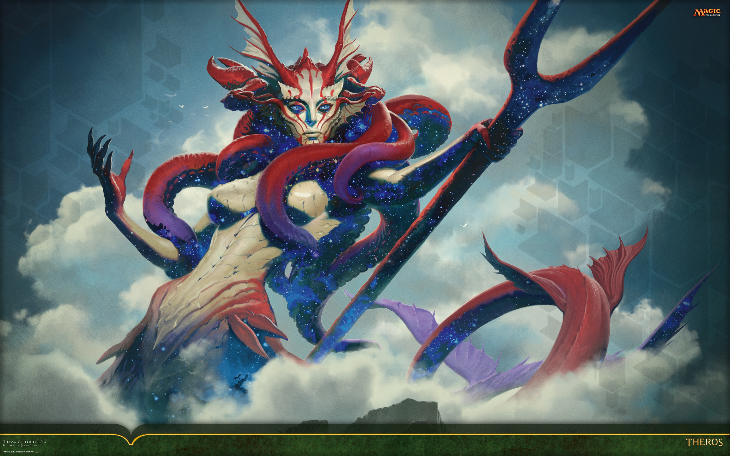 Wallpaper Of The Week Thassa God Of The Sea Magic The Gathering