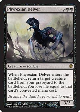 《ファイレクシアの発掘者/Phyrexian Delver》 [C13]