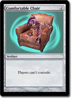 cards magic never artifact players gathering chair