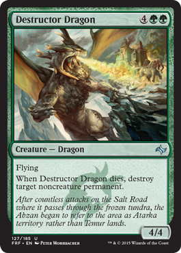 《破壊するドラゴン/Destructor Dragon》 [FRF]