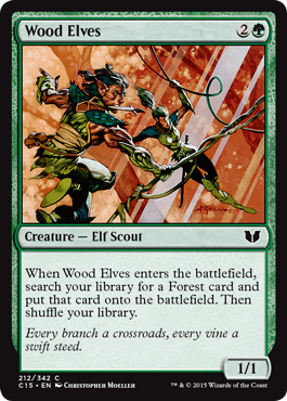 《ウッド・エルフ/Wood Elves》 [C15]