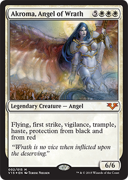 《怒りの天使アクローマ/Akroma, Angel of Wrath》 [V15]