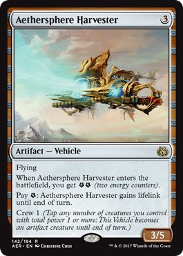 《霊気圏の収集艇/Aethersphere Harvester》 [AER]