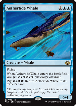 《霊気海嘯の鯨/Aethertide Whale》 [AER]