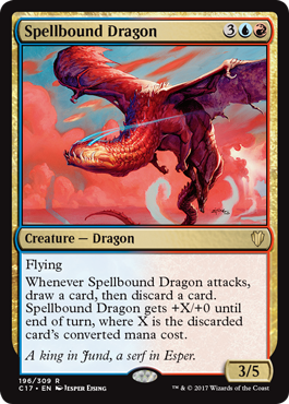 《呪文縛りのドラゴン/Spellbound Dragon》 [C17]