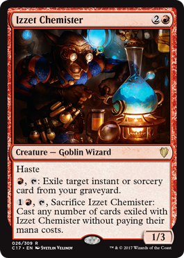 《イゼットの薬術師/Izzet Chemister》 [C17]