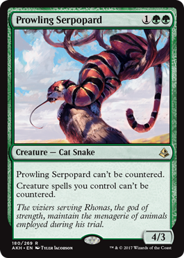 《うろつく蛇豹/Prowling Serpopard》 [AKH]