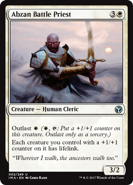 《アブザンの戦僧侶/Abzan Battle Priest》 [IMA]