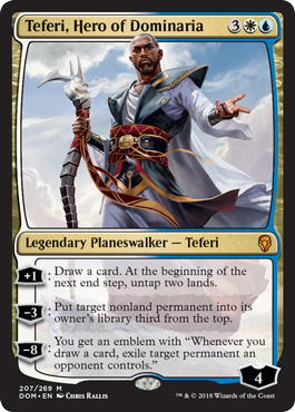 《ドミナリアの英雄、テフェリー/Teferi, Hero of Dominaria》 [DOM]