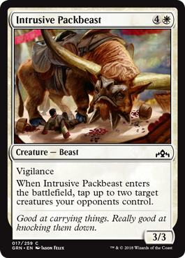 《押し入る荷役獣/Intrusive Packbeast》 [GRN]